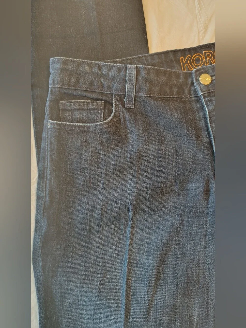 KORS By Michael Kors Straight Leg Deep Indigo Jeans Size 14